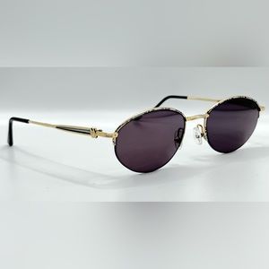 Vintage Eastern States 0006 Gold Oval Sunglasses Frames Only